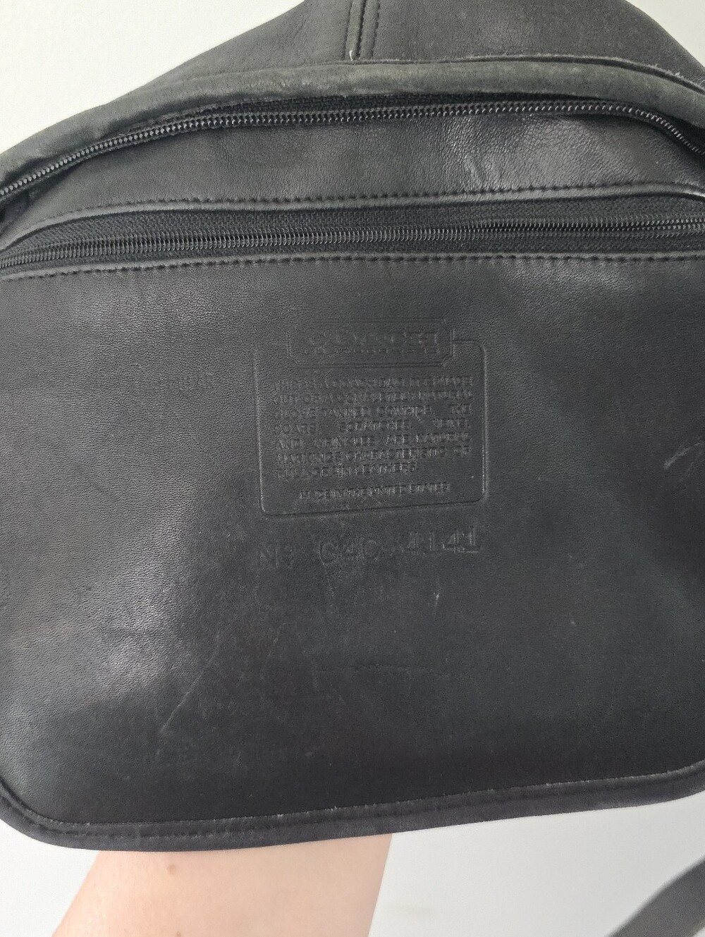COACH Vintage Leather Soho Rivington 4141 Shoulder/Hobo Bag Black - Picture 14 of 16